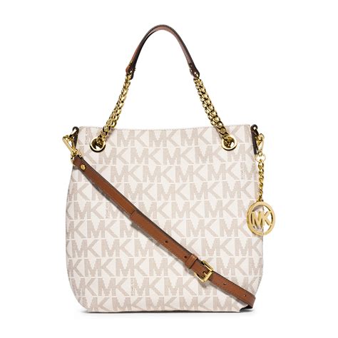 michael kors white logo bag